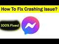 How To Fix "Facebook Messenger" App Keeps Crashing Problem Solved Android & Ios - Solve App Crash