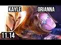 KAYLE vs ORIANNA (MID) | Rank 2 Kayle, 6/2/10, 400+ games | NA Challenger | v11.14