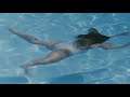 Ludivine Sagnier One-Piece White Swimsuit Underwater Scene