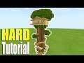 Minecraft Tutorial: How To Make A Ultimate Wooden Survival Treehouse "HARD Tutorial"