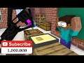 Monster School : Unboxing Gold Play Button From YouTube - Minecraft Animation