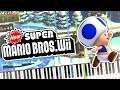 New Super Mario Bros. Wii - World 3 Map Theme Piano Tutorial Synthesia