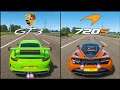 Porsche 911 GT3 RS VS McLaren 720S - Forza Horizon 4 Battle