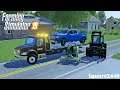 Repoing 2019 Silverado & Commercial Lawn Mower | Freightliner Rollback | Nebraska Lands | FS19