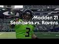 Seahawks vs. Ravens | Madden NFL 21 Full Game & Impressions