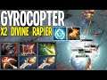 7.26 x2 divine rapier Gyrocopter Combo Wombo Kill All | Dota 2 Gameplay