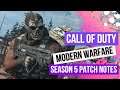 Call Of Duty Modern Warfare Season 5 Patch Notes