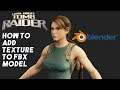 How to add texture to 3d fbx game model in blender tutorial