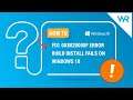 How to fix 0x8020000f error - build install fails on Windows 10