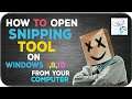 Not show and open Snipping Tool on windows 7,8,10 from your computer .