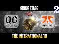 Quincy Crew vs Fnatic Game 1 | Bo2 | Group Stage The International 10 2021 TI10 | DOTA 2 LIVE