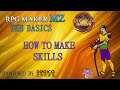 RPG Maker MZ The Basics How to make Custom Skills