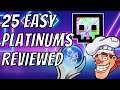 1 Hour Or Less Platinum Trophies! 25 Games With Easy Platinum Trophies Reviewed! PS4 & PS5 (2021)