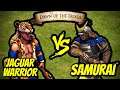 200 Elite Jaguar Warriors vs 200 Elite Samurai | AoE II: Definitive Edition