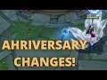 AHRIVERSARY CHROMA CHANGES!  - Ahri Gameplay PBE