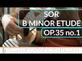 B Minor Etude / OP.35 no.22 - Fernando Sor | Ukulele Fingerstyle TAB