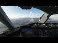Cockpit Qatar 787-10 approaching Denver Airport - MS Flight Simulator