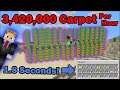 Fastest Carpet Duper (60,000 per hour, per slime arm) (Minecraft Java)
