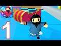 KNOCKOUT RACE - Walkthrough Gameplay Part 1 - INTRO (iOS Android)