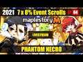 Maplestory m - Phantom Necro try and 7 Armour Emblem Event Scrolls Livestream EP 04