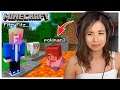 The WORST thing happened in Minecraft - Fitz and Pokimane Part 2!