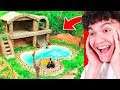 They Built An INSANE SECRET UNDERGROUND POOL HOUSE! (Primitive)