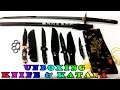 Unboxing USA Columbia Saber Knife Knuckle Punch And Japanese Katana || Imported ||