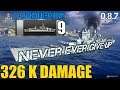 326K DMG - Never Ever Give up - Conqueror  || World of Warships