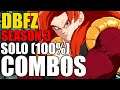 ALL Season 3 Solo 100% (TOD) Combos pt. 18 | Dragon Ball FighterZ