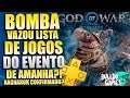BOMBA !!! VAZOU LISTA COM JOGOS DO PLAYSTATION SHOWCASE !!! GOD OF WAR RAGNAROK CONFIRMADO !!!