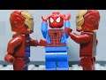 Lego Superhero Spiderman Take Care Of IronMan