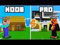 Noob Vs Pro House Battle! ( Preston Minecraft)