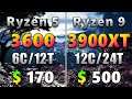 Ryzen 5 3600 vs Ryzen 9 3900XT | How Much is the Difference???