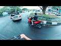 SCARY BIKING IN ASIA: Indonesia Intersections, roundabouts (electric bike)