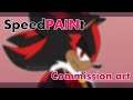 Shadow the hedgehog AU [SpeedPAINt] Commission art