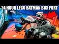 24 HOUR LEGO BATMAN BOX FORT! Working Batwing, Batcave & More!