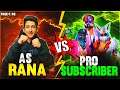 As Rana Playing clash Squad Match With Pro Subscriber 1Vs4 Who Will Win |As Gaming Garena Free Fire