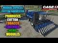 Case IH Module Express Cotton Harvester "Mod Review" Farming Simulator 19