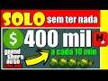 DINHEIRO SOLO GTA 5 ONLINE! COMO GANHAR MUITO DINHEIRO $400 MIL EM 10 MIN💰(GTA 5 EASIEST Solo Money)