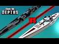 Staalslang MK2 Battleship vs. Cathar Doom Monitor! From the Depths