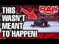 THIS WAS NOT MEANT TO HAPPEN!!! WWE RAW NEWS 1/6/20