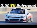 VW Scirocco Silhouette Vortex GC10 - 3.5-Litre V6 Engine by Nissan, Sound & Action - Mugello Circuit