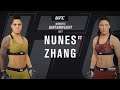 Amanda Nunes Vs. Weili Zhang : EA Sports UFC 4 Gameplay (EA Access 10 Hour Trial) (PS4)