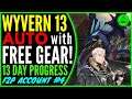 Wyvern 13 Auto with Free Gear! (13 Days Progress) Epic Seven W13 F2P