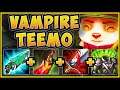 MAX LIFESTEAL CHALLENGE! VAMPIRE TEEMO TOP IS LITERALLY UNBEATABLE! - League of Legends Gameplay