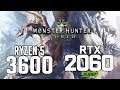 Monster Hunter World on Ryzen 5 3600 + RTX 2060 SUPER 1080p,1440p benchmarks!