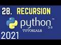 Python 3.9 Tutorials: Recursion In Python | Recursive Functions in python | Python For Beginners