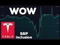 Tesla S&P 500 inclusion - CRAZY DAY ON THE STOCK MARKET