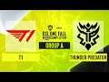Dota2 - T1 vs. Thunder Predator - Game 1 - ESL One Fall 2021 - Group A