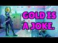 Gold is a Joke | A Valorant Montage